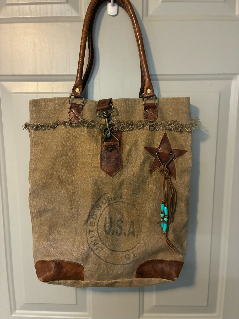 Mona B Canvas Tote Bag